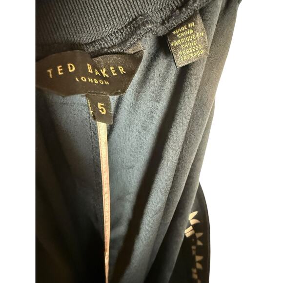 Ted Baker Saiin Geometric Side Stripe High Rise Pull-On Jogger Pants Size 12 - Picture 12 of 13